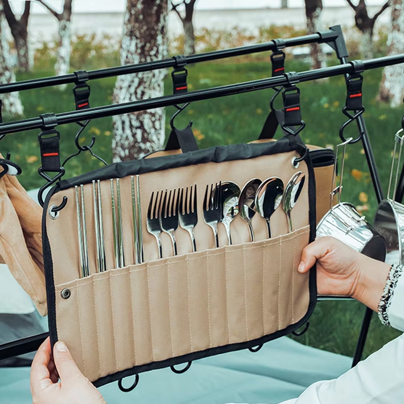 Camping Cooking Utensils Storage - Sac de rangement portable pour vaisselle