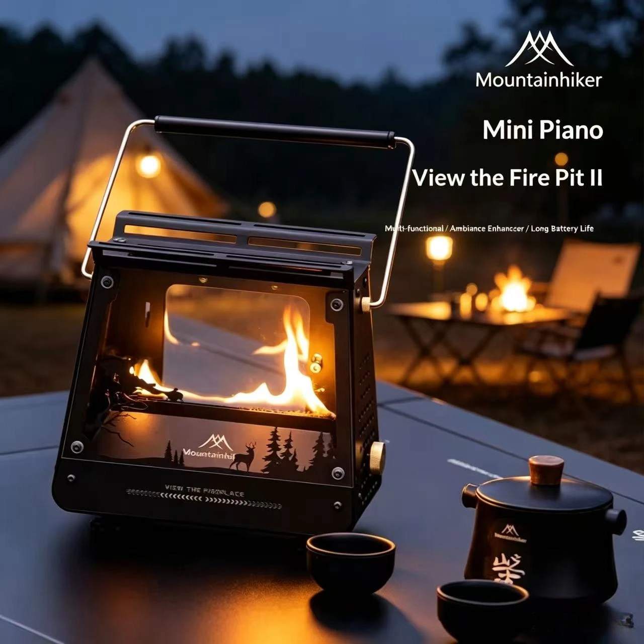 Camping Cooking Open Fire - Réchaud à huile portable MOUNTAINHIKER pour