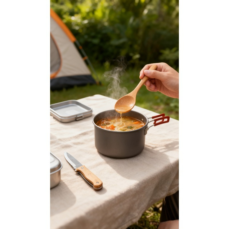 Japanese Camping Cooking - Cuillère japonaise en bois pour thé,