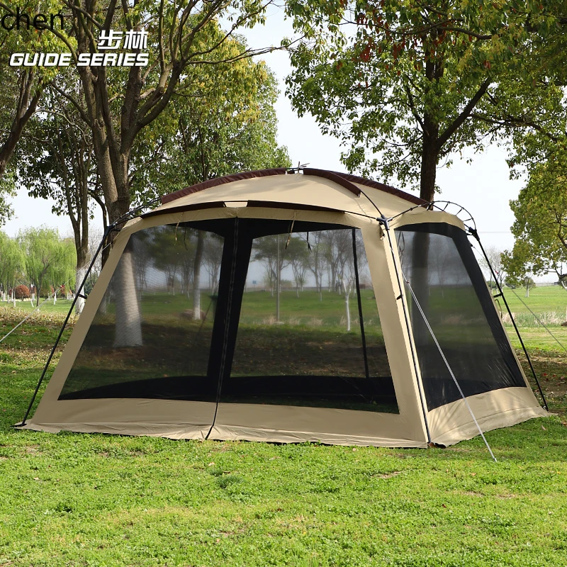 Camping Cooking Awning - Pergola anti-moustiques d'extérieur, auvent de camping