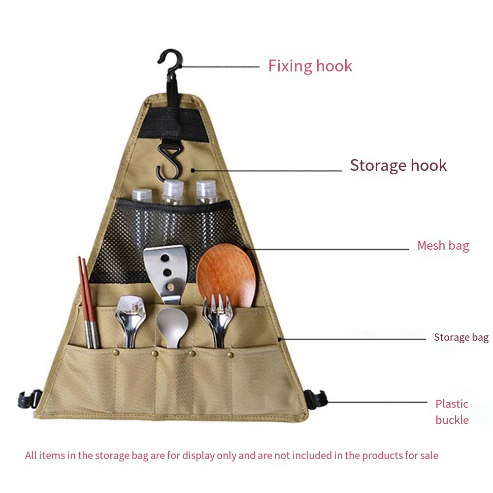 Camping Cooking Utensils Storage - Sac de rangement pour vaisselle de
