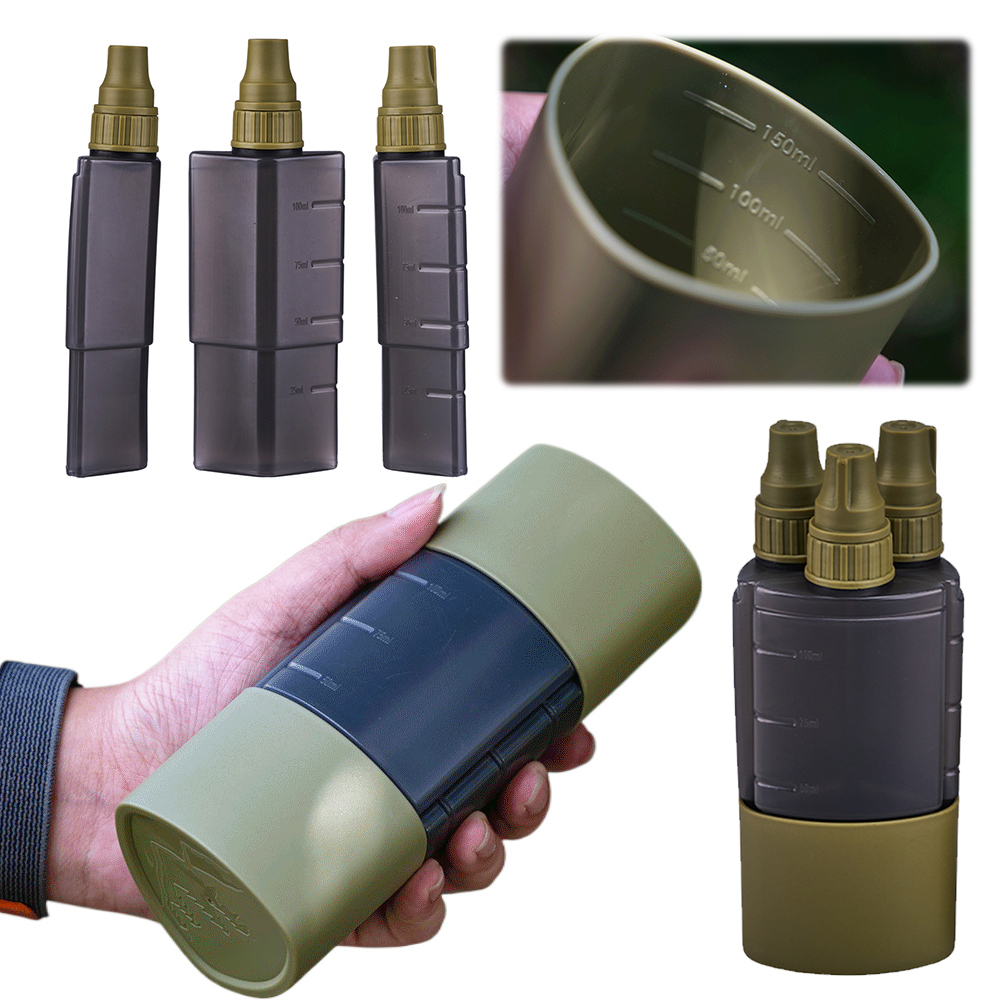 Camping Cooking Utensils Storage - Bouteille distributrice d'assaisonnement 3 en 1