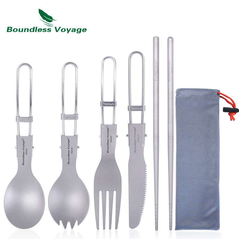 Camping Cooking Disc - Couverts de Camping en titane, Voyage