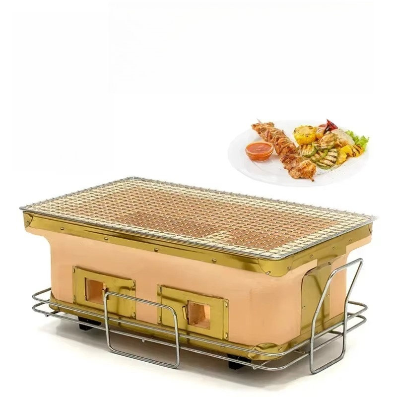 Japanese Camping Cooking - Grande grille rectangulaire au charbon de