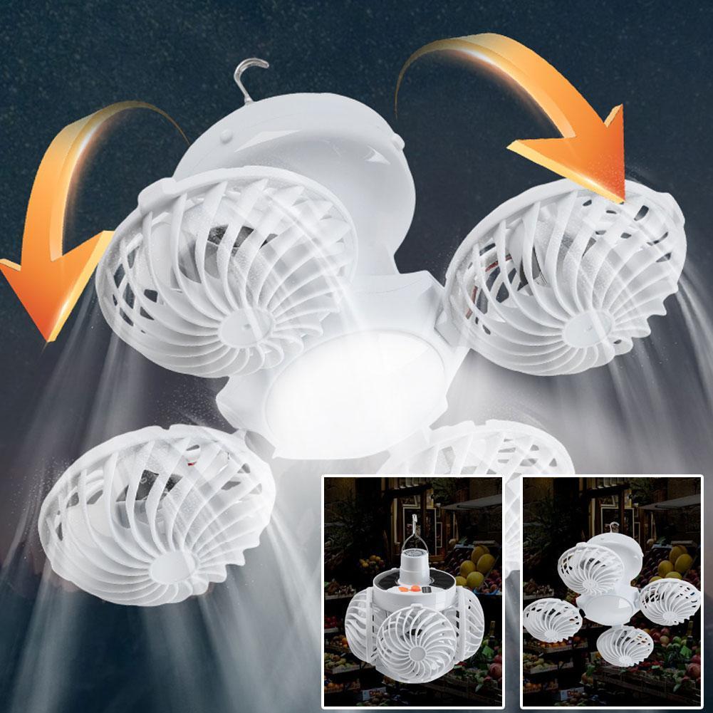 Solar Oven Camp - Ventilateur de camping solaire avec lanterne