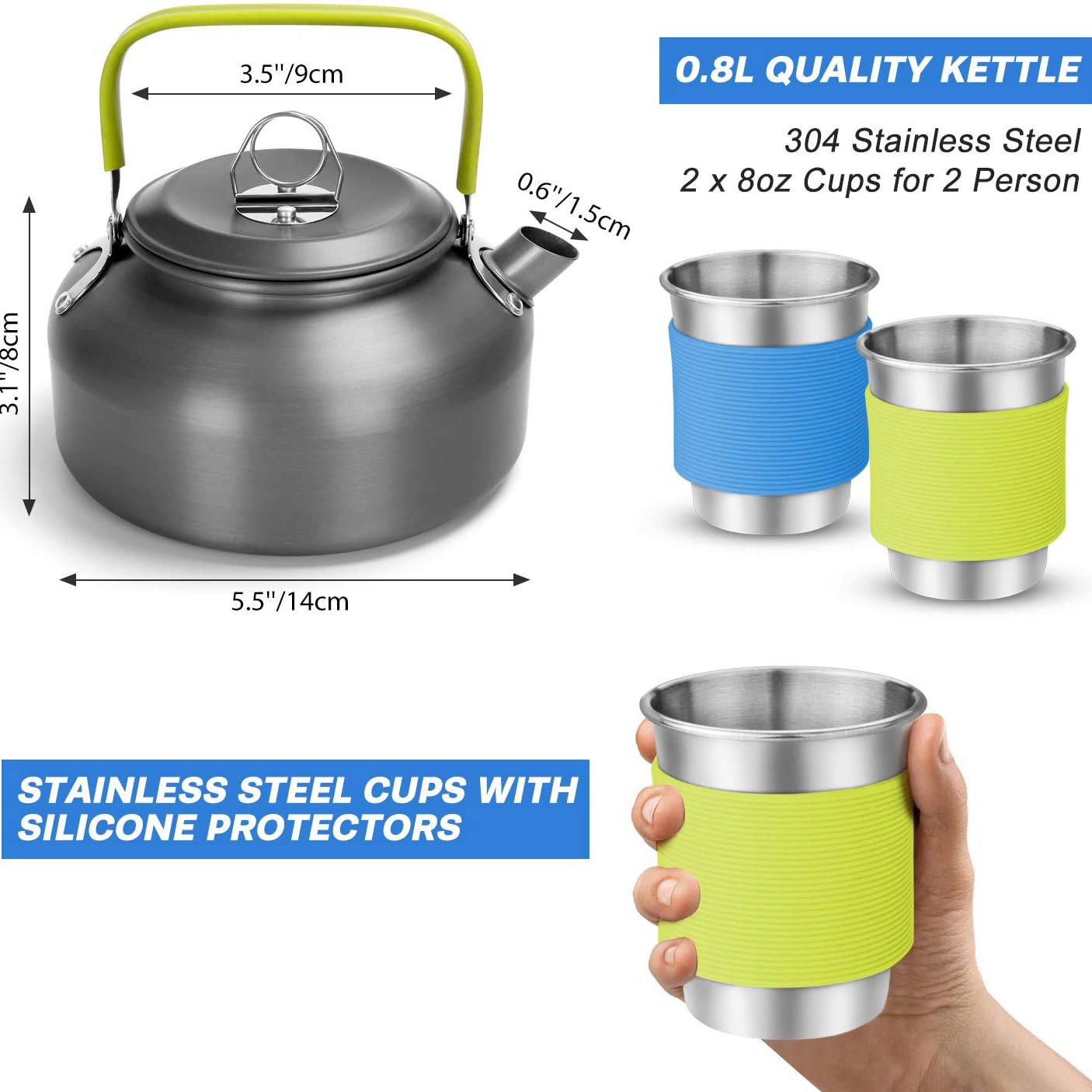 Ensemble de cuisine de camping - Camping Cooking Lightweight avis et prix