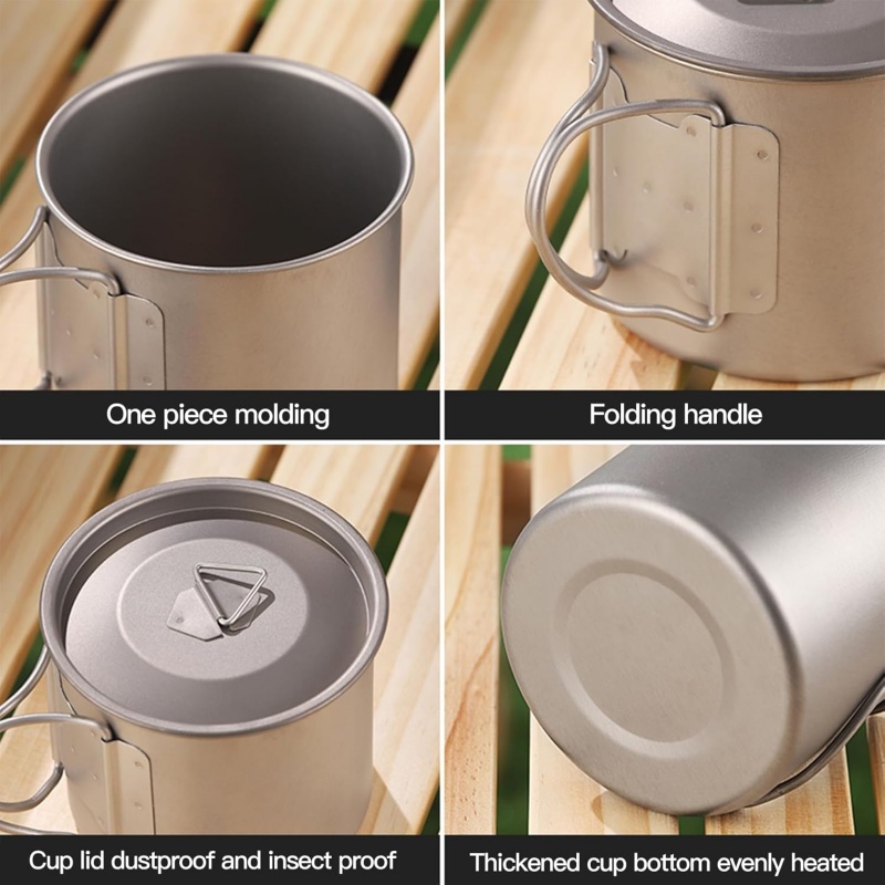 Tasse de camping en titane ave - Camping Cooking Lightweight avis et prix