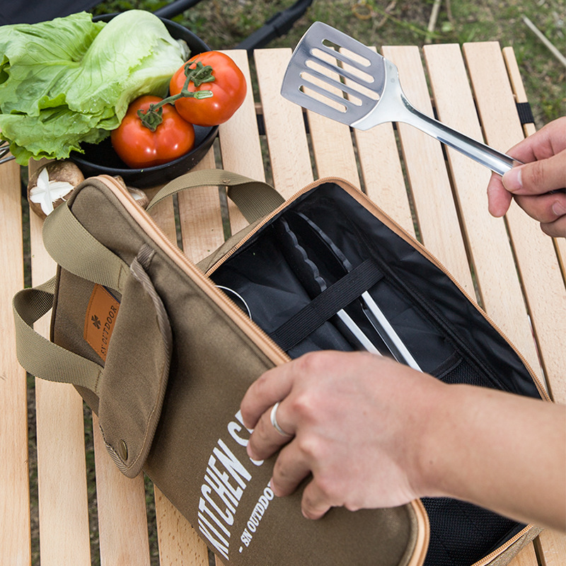 Ensemble de 8 ustensiles de cu - Camping Cooking Utensils Storage avis et prix