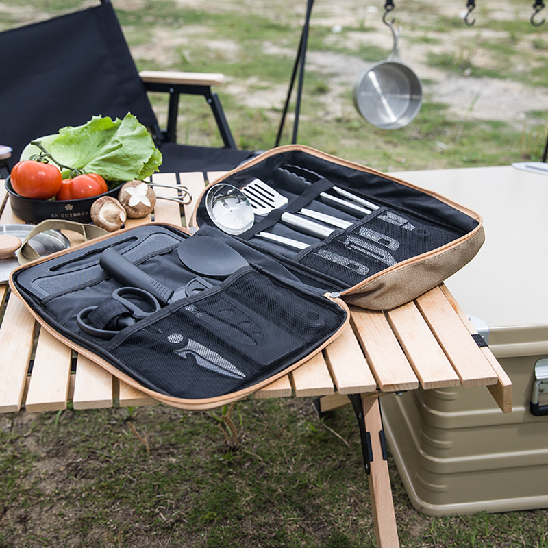 Ensemble de 8 ustensiles de cu - Camping Cooking Utensils Storage avis et prix