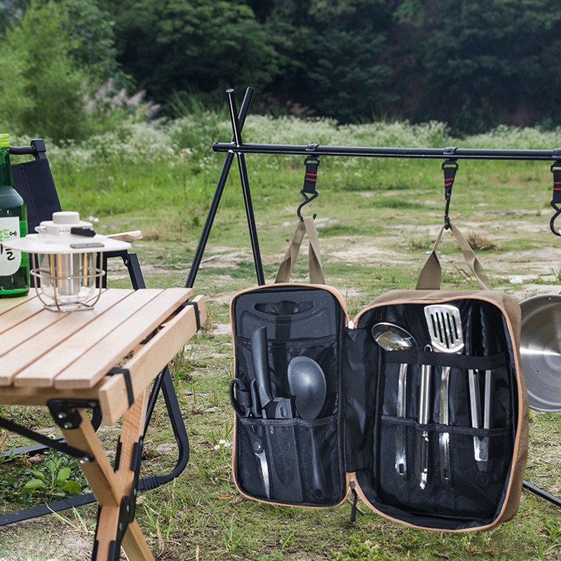 Ensemble de 8 ustensiles de cu - Camping Cooking Utensils Storage avis et prix