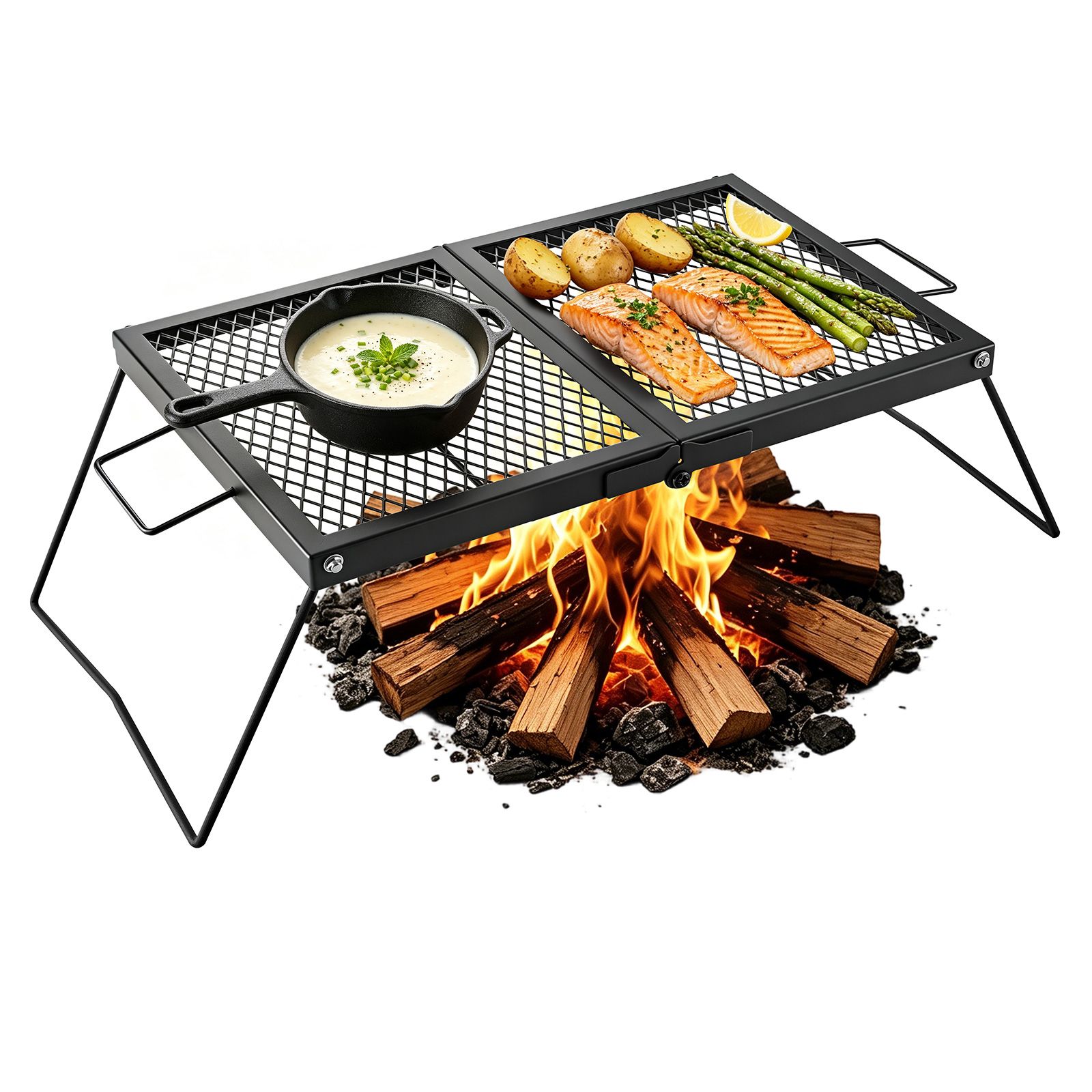 Grille de barbecue pliante rob - Camping Cooking Open Fire avis et prix