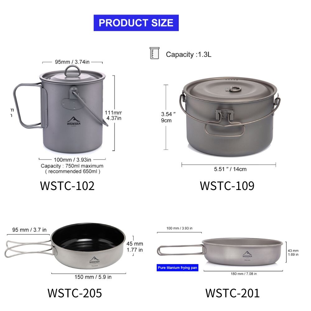 ESEA-Batterie de cuisine en ti - Camping Cooking Rice avis et prix
