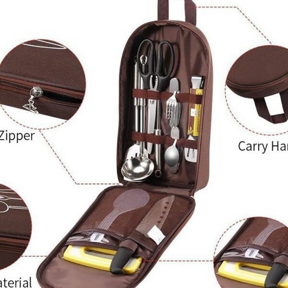 Sac de rangement pour ustensil - Camping Cooking Utensils Storage avis et prix