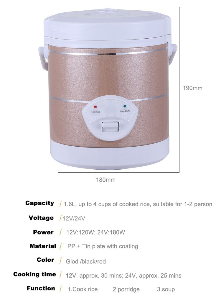 Cuiseur à riz portable 12-24V, - Camping Cooking Rice avis et prix
