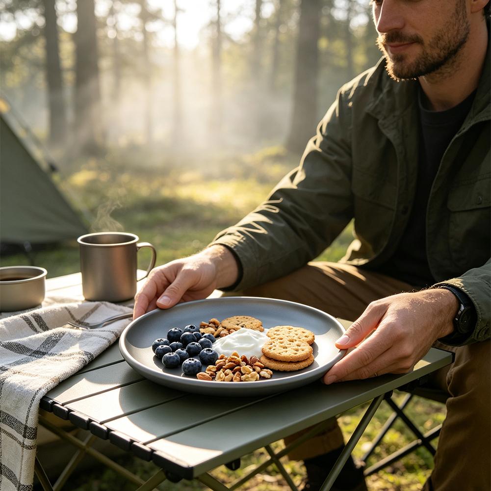 Assiette de camping en titane  - Camping Cooking Disc avis et prix