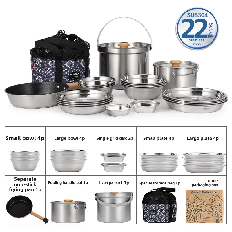 NOBANA plus récent ensemble de - Camping Cooking Rice avis et prix