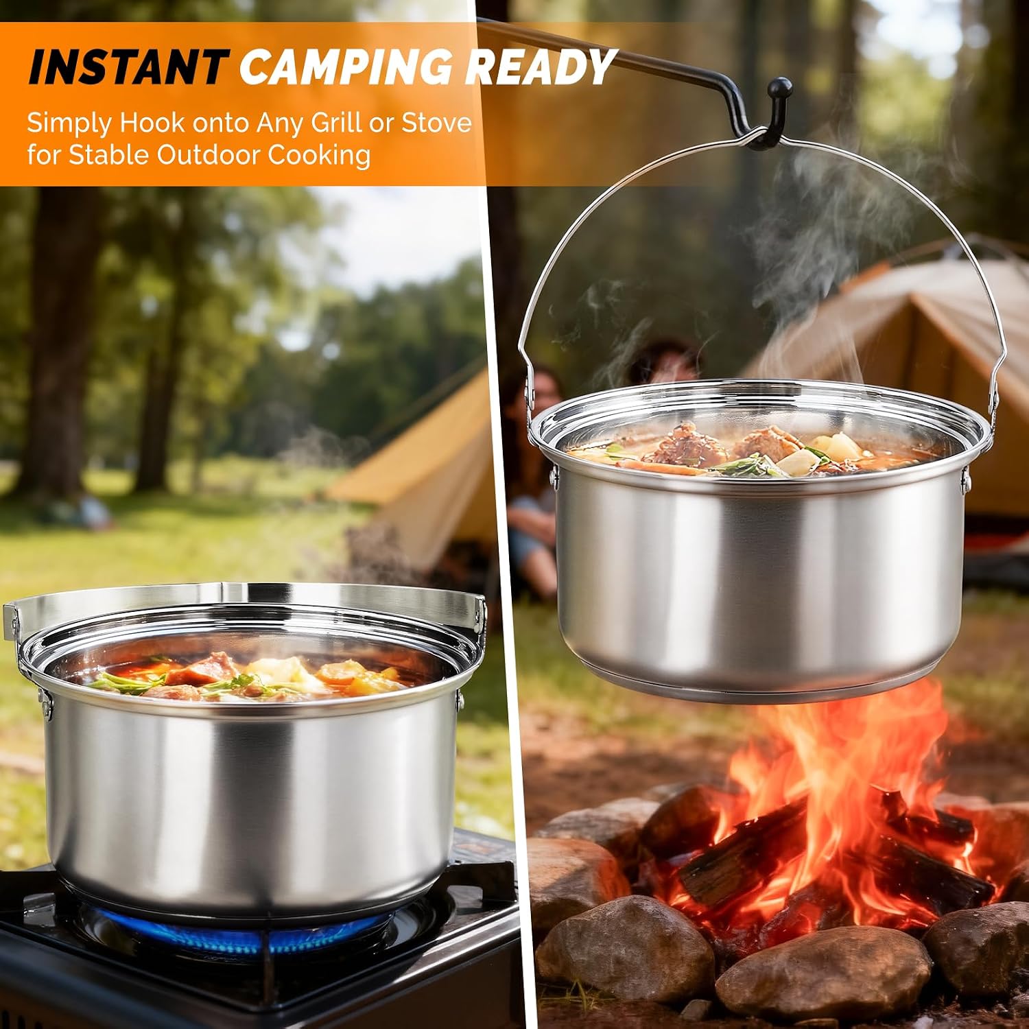 Ensemble de 6 ustensiles de cu - Camping Cooking Open Fire avis et prix