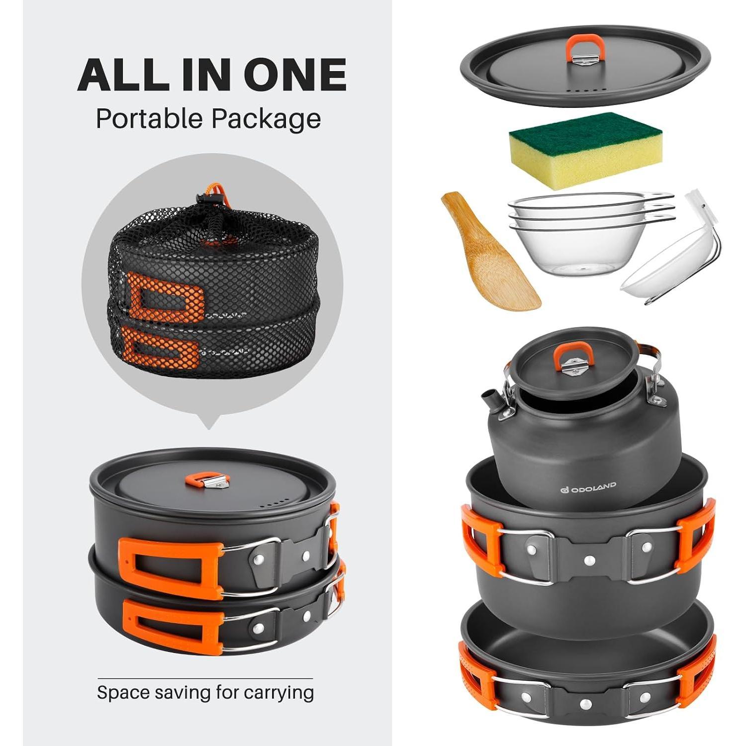 Odoland Ensemble de 10 ustensi - Camping Cooking Trangia avis et prix