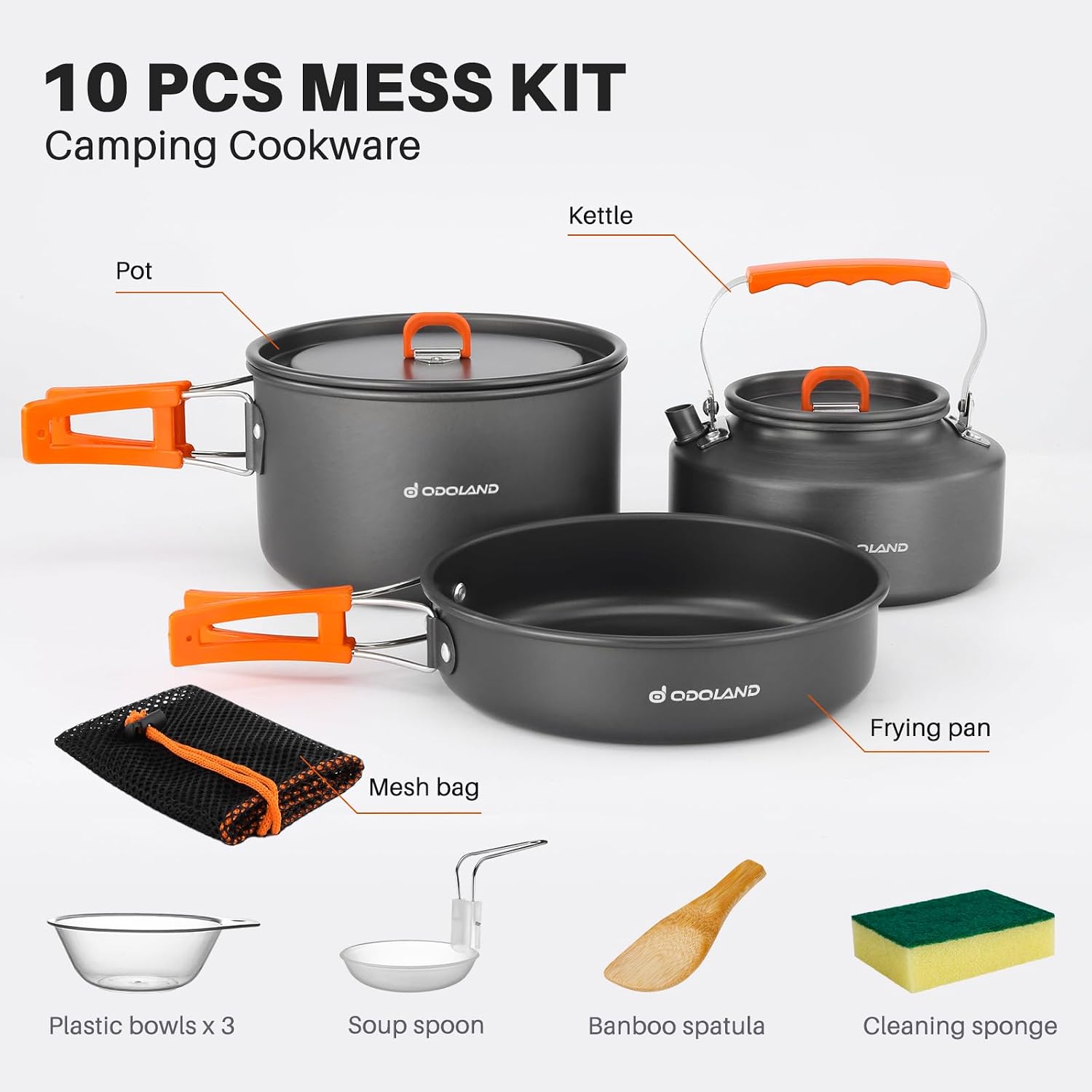 Odoland Ensemble de 10 ustensi - Camping Cooking Trangia avis et prix