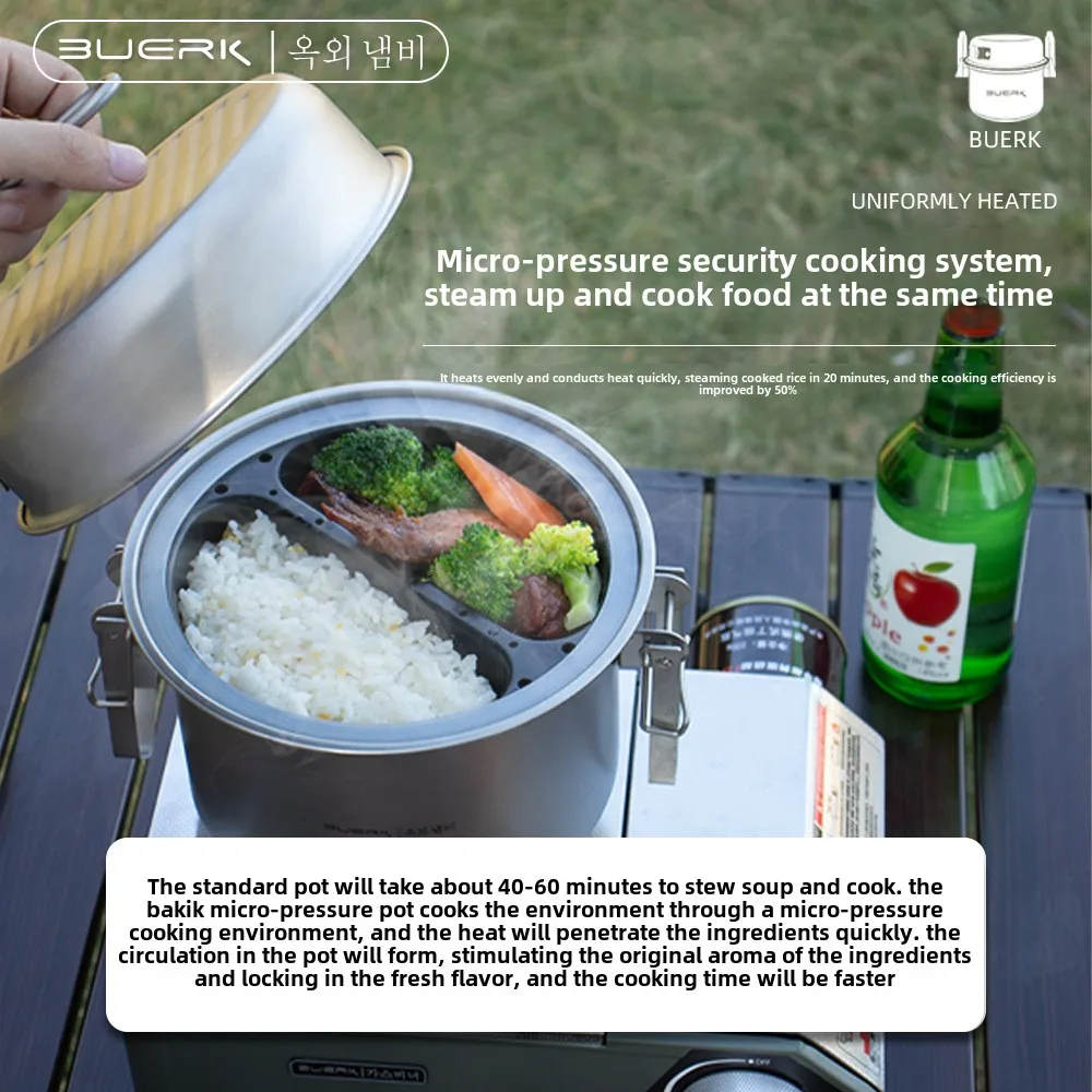 Marmite à la vapeur et à frire - Camping Cooking Rice avis et prix