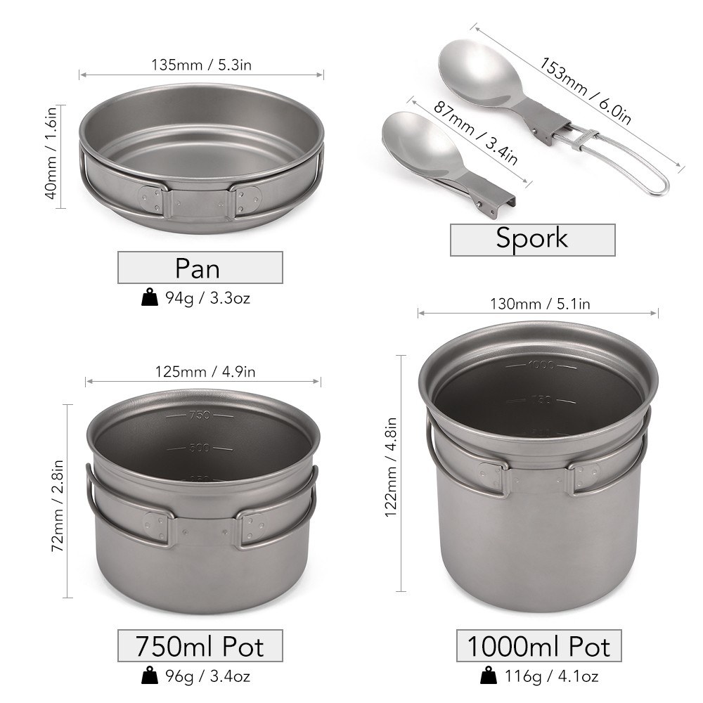 Ensemble de cuisine de camping - Camp Spork Set avis et prix